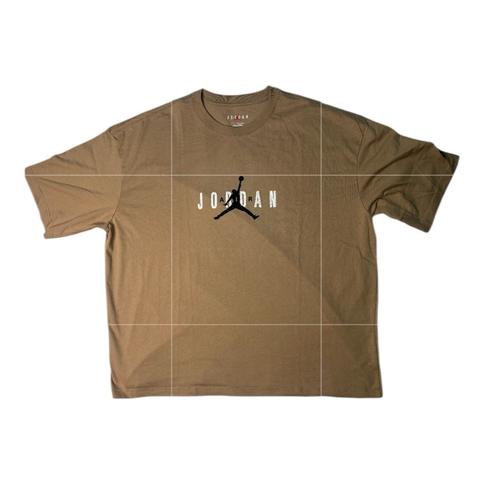 Jordan Brooklyn Air Oversized Crewneck T-Shirt in Beige