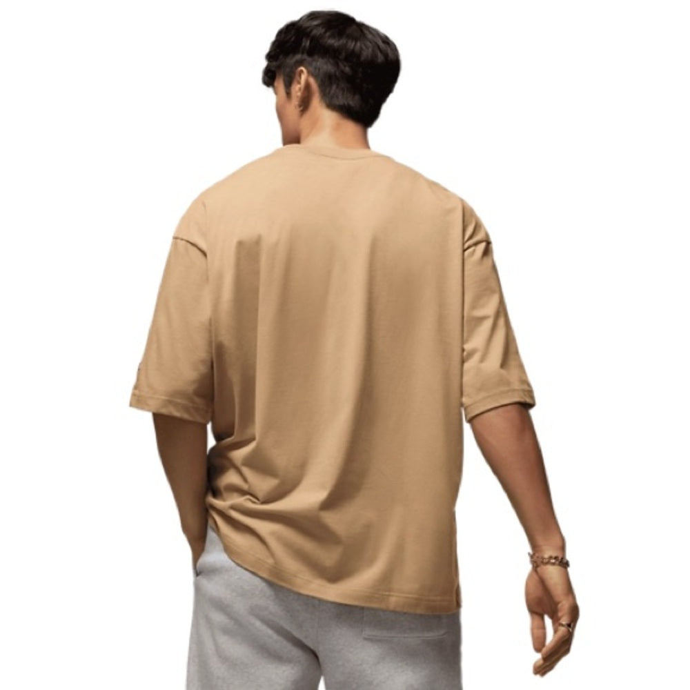 Jordan Brooklyn Air Oversized Crewneck T-Shirt in Beige