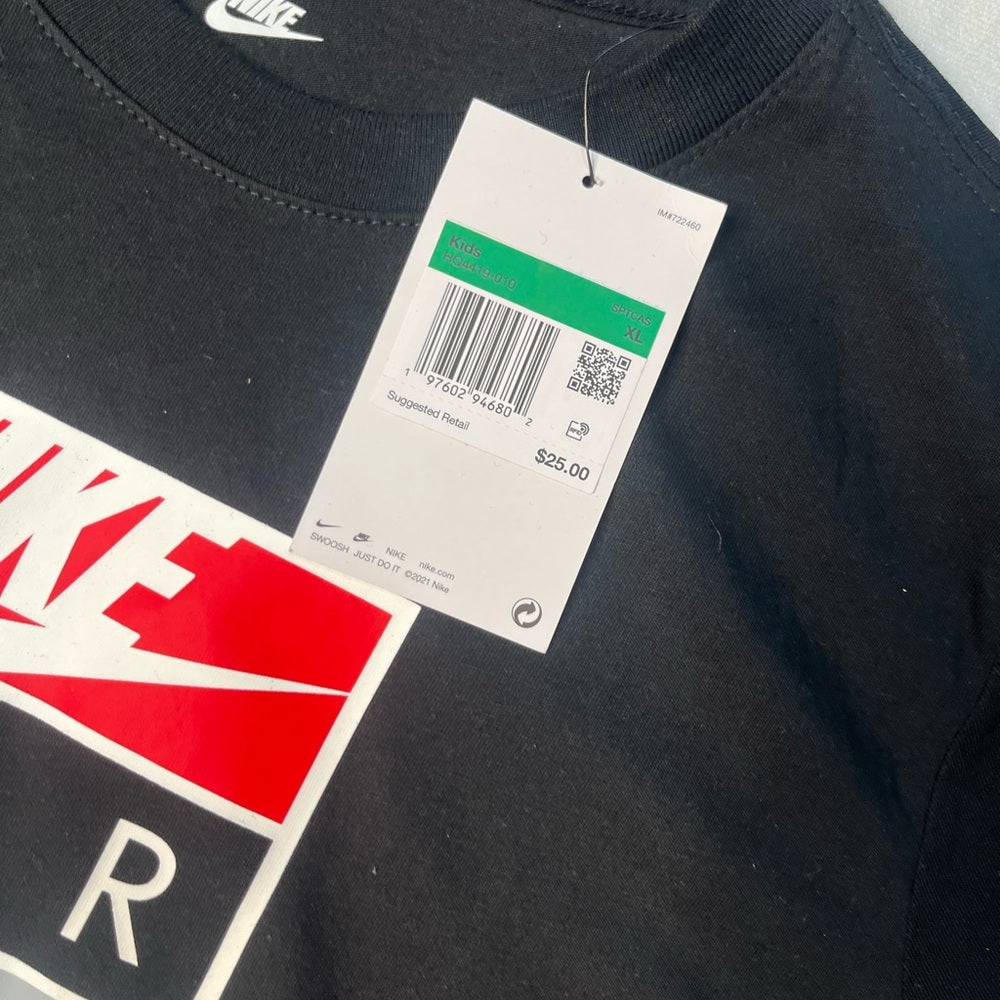Nike Air Black T-Shirt for Big Kids