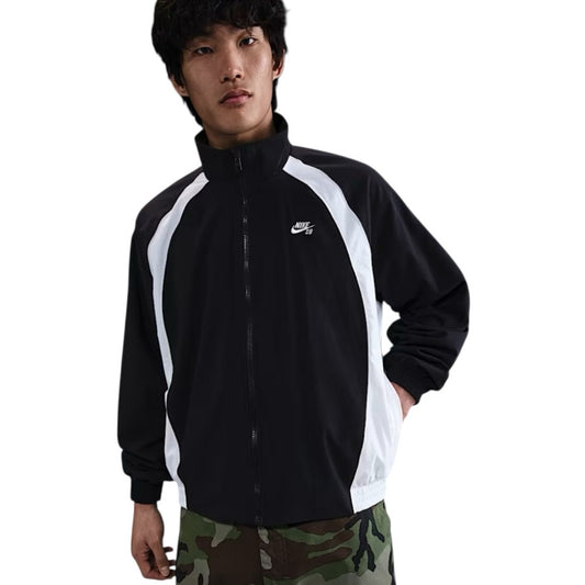 Nike Men's Black and White Lightweight Windbreaker