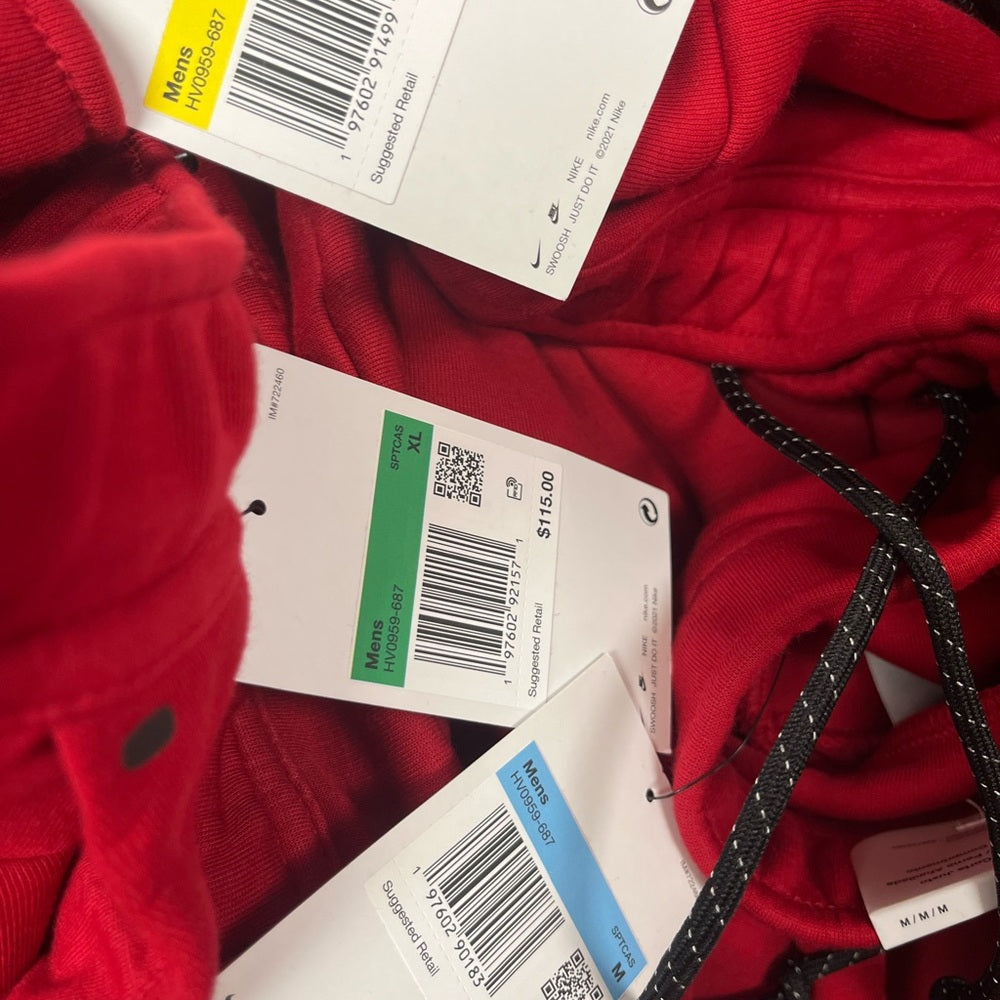 Sz Various Nike Sportswear Tech Fleece Pants University Red Mens Size CU4495 657