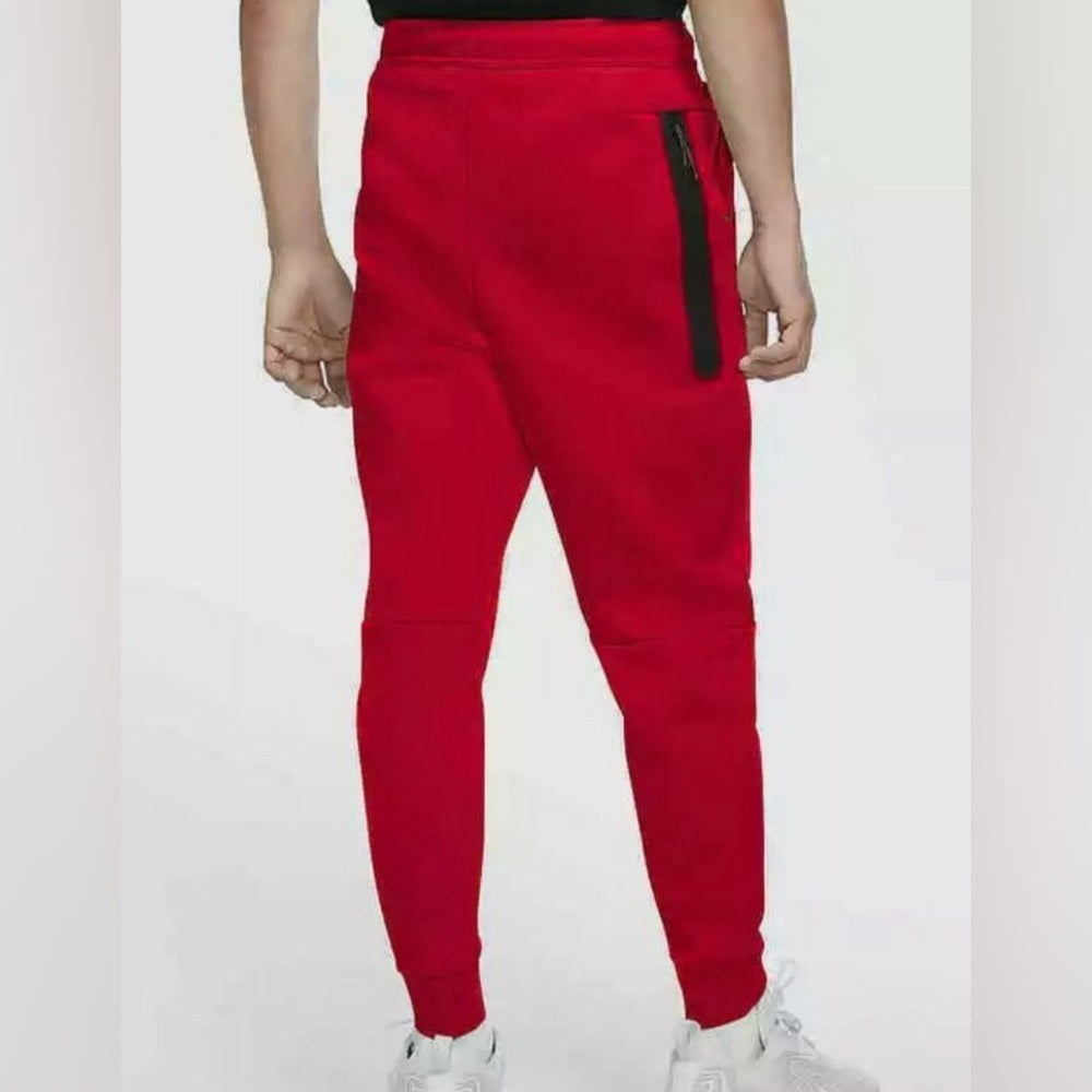 Sz Various Nike Sportswear Tech Fleece Pants University Red Mens Size CU4495 657