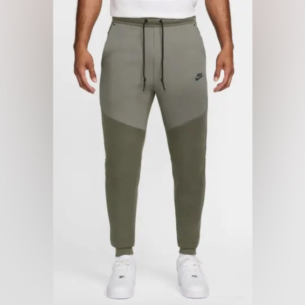 Nike Tech Olive and Gray Joggers
